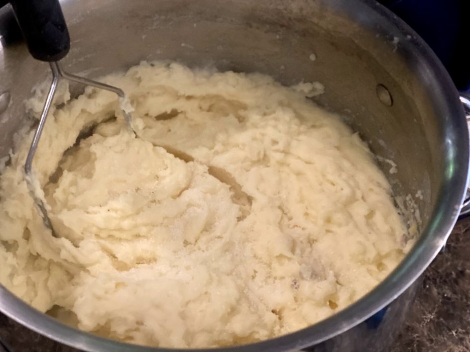 salt added to scratch mashed potatoes