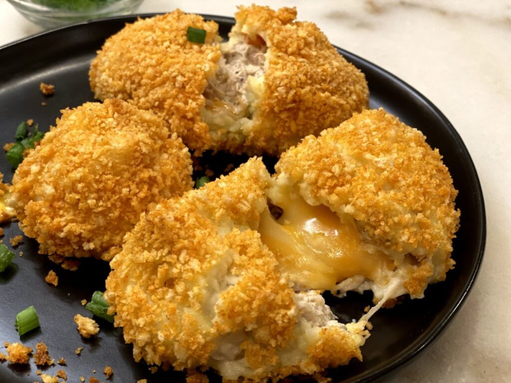 Cheesy Chicken Baked Croquettes