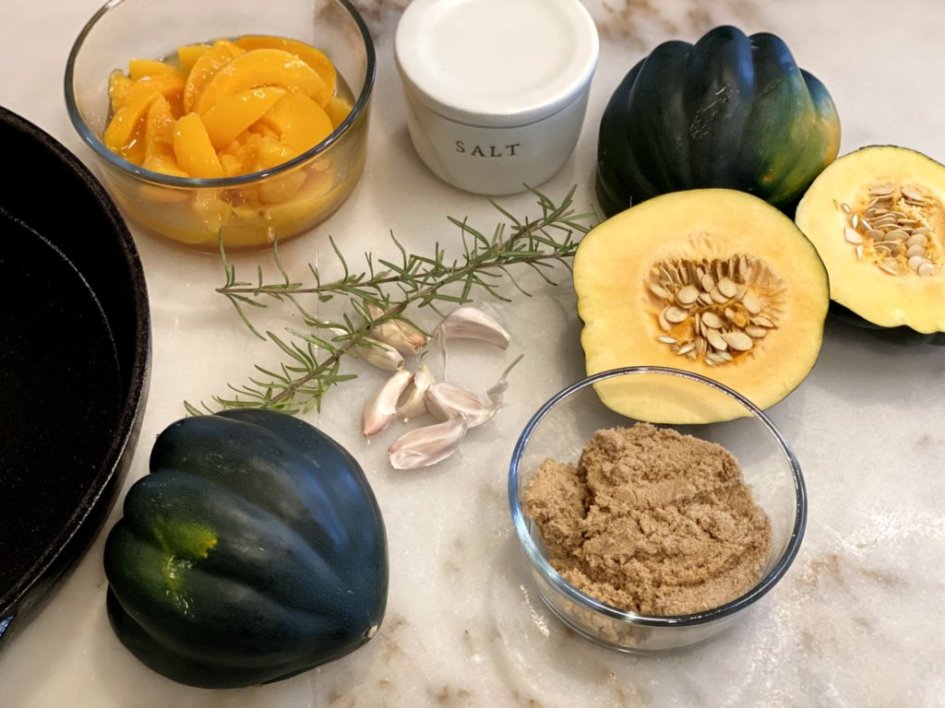 ingredients to make chicken and squash