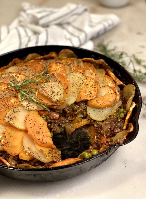 Delicious cottage pie is easy to make and full of vegetables. 